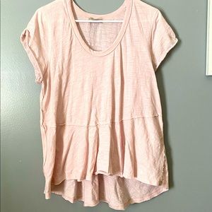 High Low Pink Sheer Top